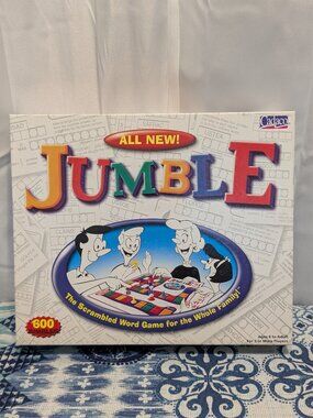 Jumble The Scramble Word Game for the Whole Family COMPLETE 2001 Cadaco